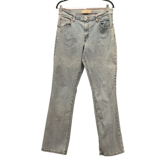 Levis 550 Womens Jeans Size 12L Light Wash Denim Relaxed Bootcut Mid Rise Y2k 06 - Picture 1 of 14